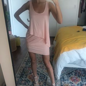 Akira Chicago light pink Jersey mini dress